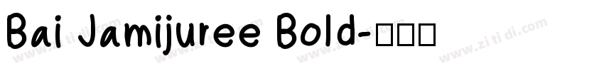 Bai Jamijuree Bold字体转换